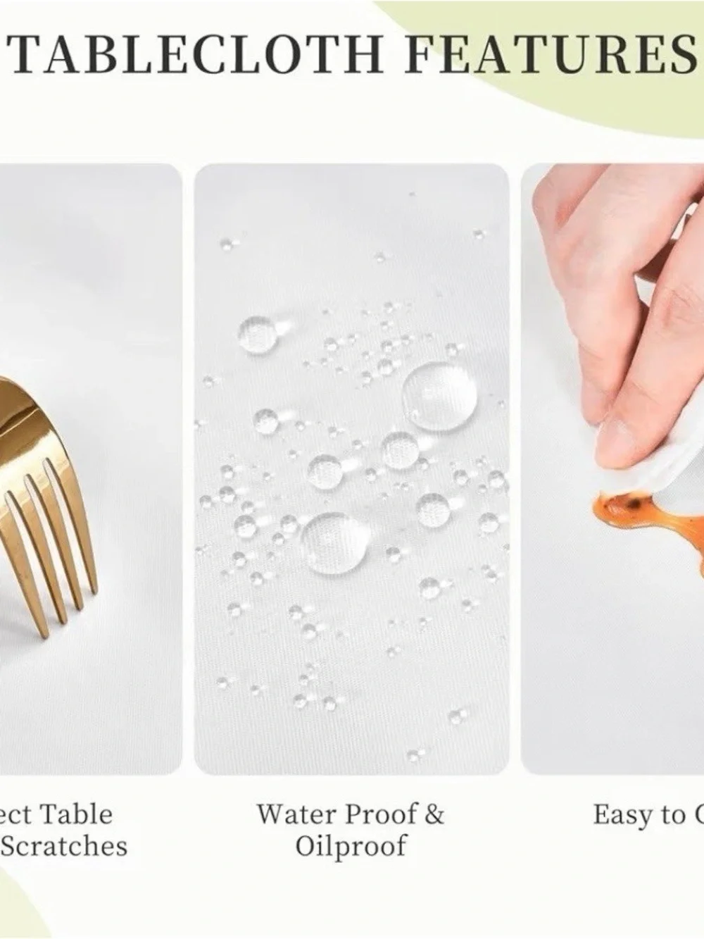 Fitted tablecloth - washable
